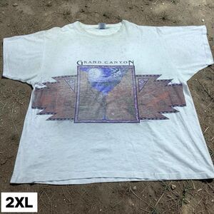 Vintage‎ 1993 Grand Canyon Arizona Graphic T-Shirt Eagle Scenic Men's 2XL AOP